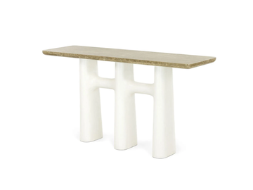 PETRA - Rectangular marble console table by JOSÉ LEITE DE CASTRO - view 3